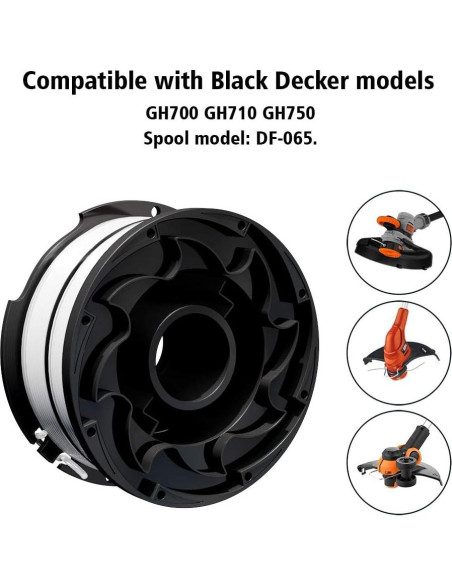 Paquete de 4 hilos X Home DF-065 para desmalezadoras Black Decker