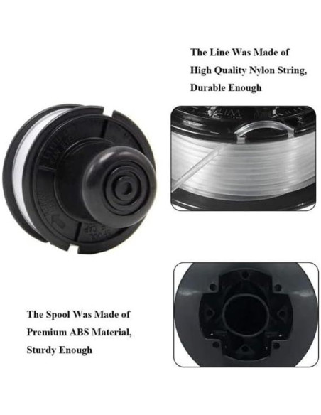 Bobina de Trimmer Black and Decker RS-136 20 pies 0.165 cm