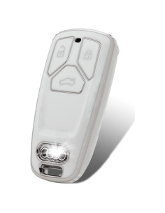 Funda de Llave Audi OFFCURVE TPU Blanco A3 A4 A5 A6 Q5 Q7
