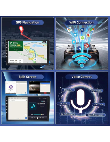 Estéreo de Coche Android 14.0 Aublinto 10" para Ford F150/F250/F350/F450