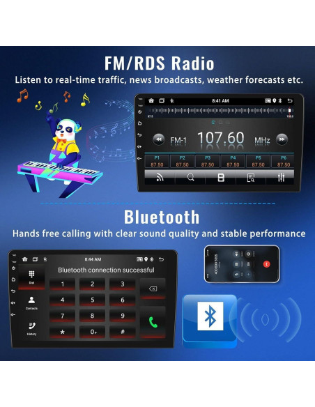 Estéreo de Coche Doble Din Ikasus Android 13 para Ford F150 1997-2004 10.1" GPS Bluetooth