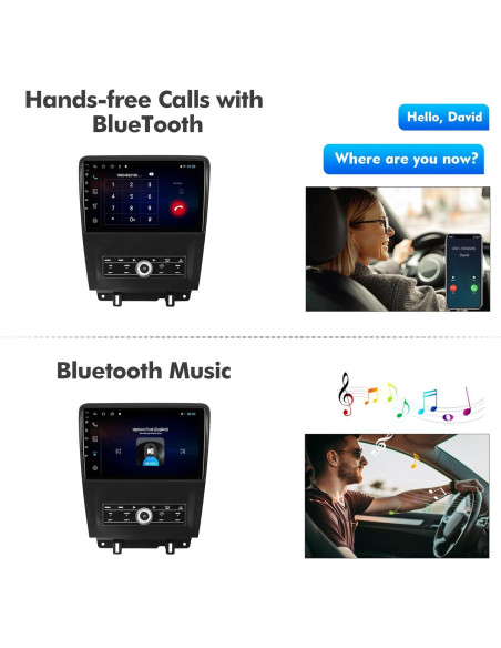 Estéreo de Coche FeirTon 10.1" Android 12 para Ford Mustang 2010-2014