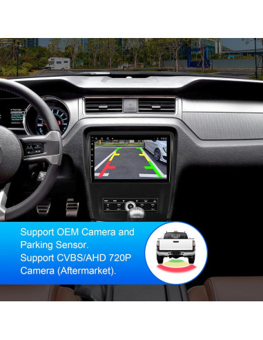 Estéreo de Coche FeirTon 10.1" Android 12 para Ford Mustang 2010-2014