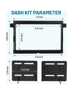 Kit Instalación Double DIN NuIth para Ford y Mercury 2004-2010 2