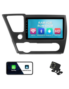 Estéreo de Coche Android 13 FeirTon 4+64GB 9" WiFi 6 Honda Civic