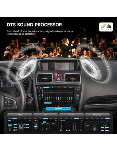 Unidad Estéreo Dasaita 8GB+256GB para Subaru Forester 2015-2018