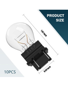 Paquete de 10 Bombillas Halógenas 3157 MLY 12V Universal 2