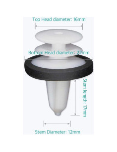 10 Sujetadores de Panel de Recorte Lantee para Ford Flex 2009 y Fusion 2010 2