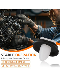 30 Clips de Moldura de Puerta Trasera Nylon GoaMotors 68093998AA 2