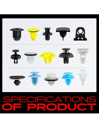 Kit de Clips de Retención A-Premium 320 Piezas para Toyota Corolla 2019-2024