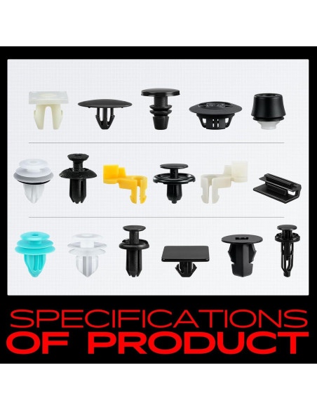 Kit de Clips de Retención A-Premium 320 Piezas para Toyota Corolla 2019-2024