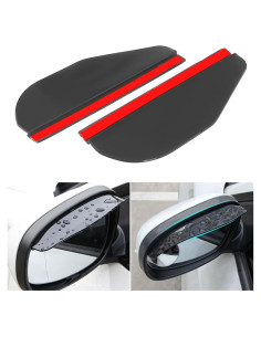 2 Protectores de Visera Ahumada LKAHG para Espejos de Coche