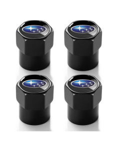 Tapas de Válvula de Neumático DEXBEXS 4 Piezas Aluminio Negro