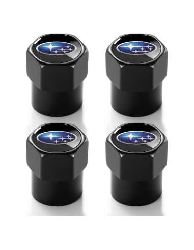 Tapas de Válvula de Neumático DEXBEXS 4 Piezas Aluminio Negro