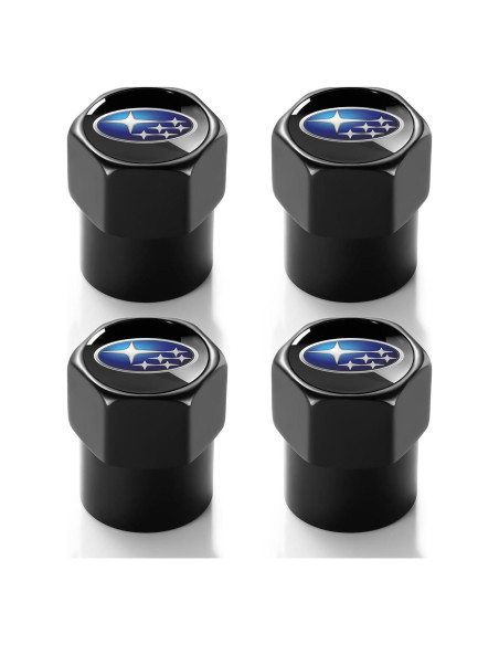 Tapas de Válvula de Neumático DEXBEXS 4 Piezas Aluminio Negro