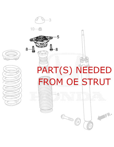 Kit de Suspensión Coilover Godspeed MonoSS Ajustable Honda Accord 2018-2022