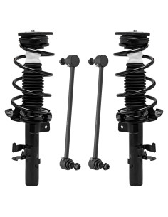 Juego de 4 Estribos y Resortes delantera Detroit Axle para Ford Focus 2013-2018