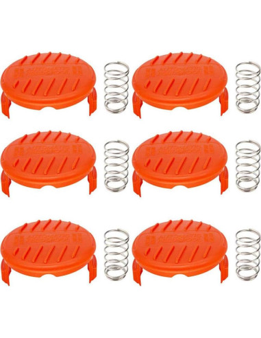 Tapa de Carrete Repuesto Black and Decker RC-100-P 6 Piezas
