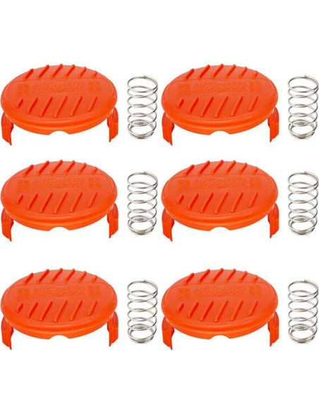 Tapa de Carrete Repuesto Black and Decker RC-100-P 6 Piezas