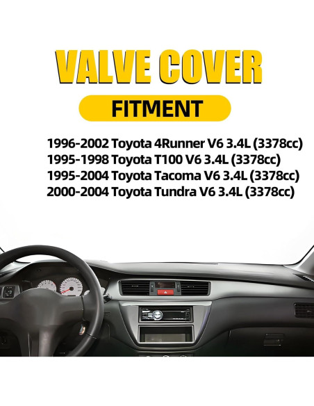 Cubierta de Válvula del Motor MILIPARTS 3.4L V6 Toyota