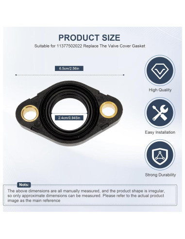Tapa de Válvula del Motor BMW 11377502022 E81 E87 E90 F30