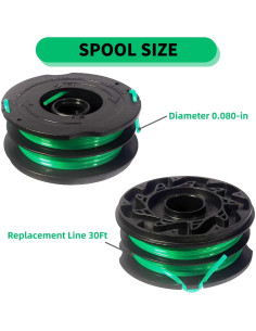 Bobina de recambio Eyoloty DF-080 9.14m para Black Decker 2