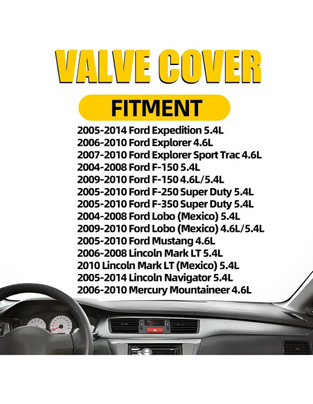 Cubierta de Válvula Aluminio MILIPARTS Lado Derecho 4.6L 5.4L