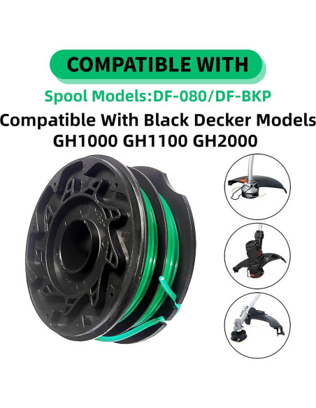 Bobina de recambio Eyoloty DF-080 9.14m para Black Decker