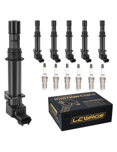 Juego de 6 Bobinas de Encendido y Bujías LCWRGS 3.7 V6 Jeep/Dodge 2002-2008