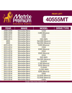 Enlace de Estabilizador Metrix 40555MT Trasero Izquierdo 2