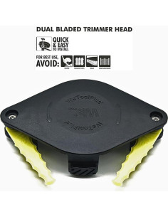 Cabezal de Desmalezadora WETOOLPLUS AF100 Doble Cuchilla 12 Pzas 2