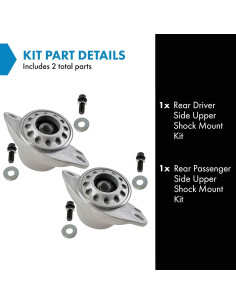 Kit de Montaje Amortiguador Superior TRQ SKA60086 Juego de 2 2