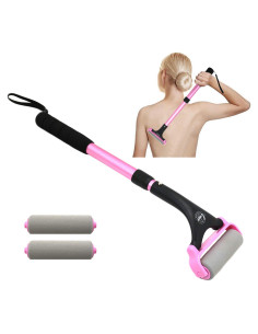 Aplicador de Loción EASACE Telescópico Rosa 54.61 cm con Rodillos