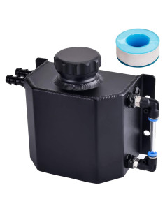 Tanque de Desbordamiento de Refrigerante SPEEDWOW 1L Aluminio Negro