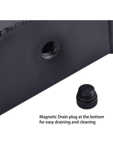 Tanque de Desbordamiento de Refrigerante SPEEDWOW 1L Aluminio Negro