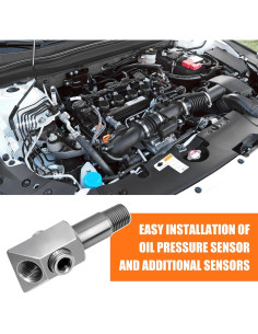 Adaptador de Rosca Sensor de Presión Aceite MEKILYN 1/8 NPT 2