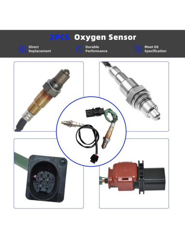 Sensor de Oxígeno 2PCS A-tnewb Compatible Ford Fusion 2014-2020