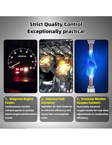 Sensor de Oxígeno 2PCS A-tnewb Compatible Ford Fusion 2014-2020