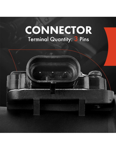 Sensor de flujo de aire masivo A-Premium 3 pines para Cadillac y Oldsmobile