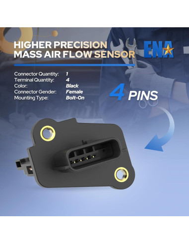 Sensor de Flujo de Aire Masivo ENA para Nissan e Infiniti