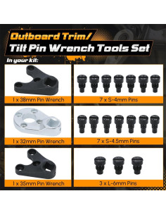 Juego de herramientas de llave de pin hidráulico PQY RKV04 2