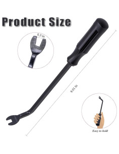 Herramienta de Eliminación de Clips MEAJOO 22.99cm Negra 2