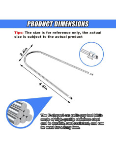 Kit de Herramientas DUSCOKE para Retirar Radio de Coche 4PCS 2