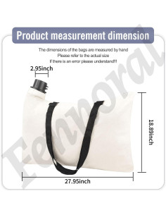 Bolsa de Recolección de Hojas Fennoral FO-BD250-1 Compatible Black & Decker 2