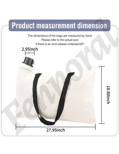 Bolsa de Recolección de Hojas Fennoral FO-BD250-1 Compatible Black & Decker