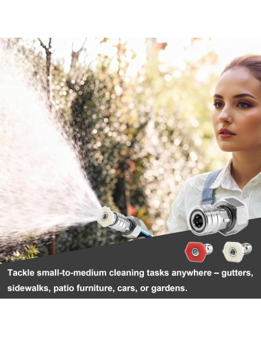 Adaptador de Manguera a Lavadora a Presión POWER TOWN 3/4" a 1/4"