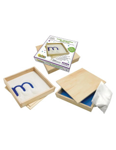 Bandejas de Formación de Letras de Arena Conceptos Primarios - Juego de 4