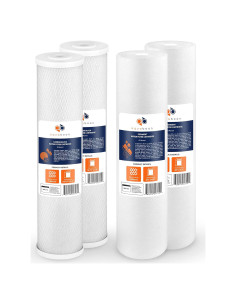 Cartuchos de Filtro de Agua Aquaboon 20" x 4.5" Set de 4