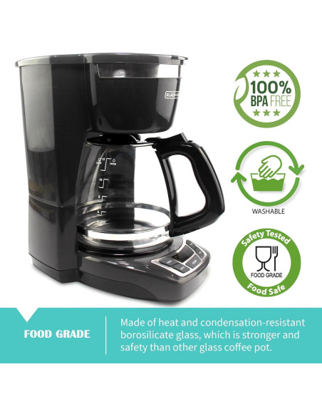 Jarra de 12 Tazas Sendextra para Cafetera Black & Decker