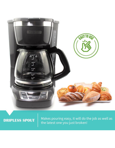 Jarra de 12 Tazas Sendextra para Cafetera Black & Decker